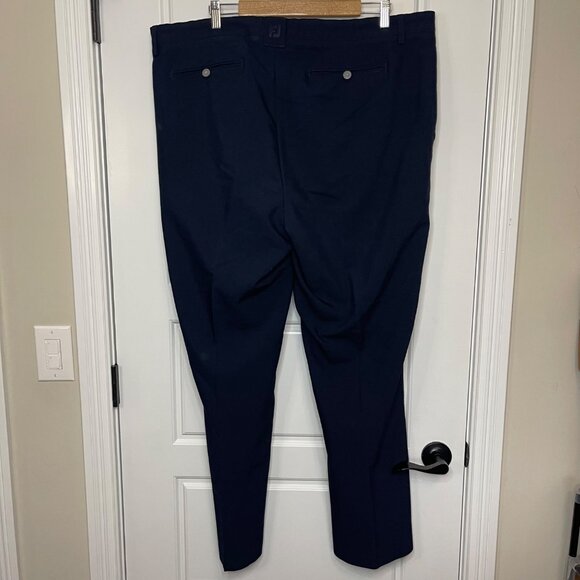 FootJoy Golf Pants Men's Size 42 X 32 Navy Straight Leg Pockets Business Casual - Picture 3 of 12